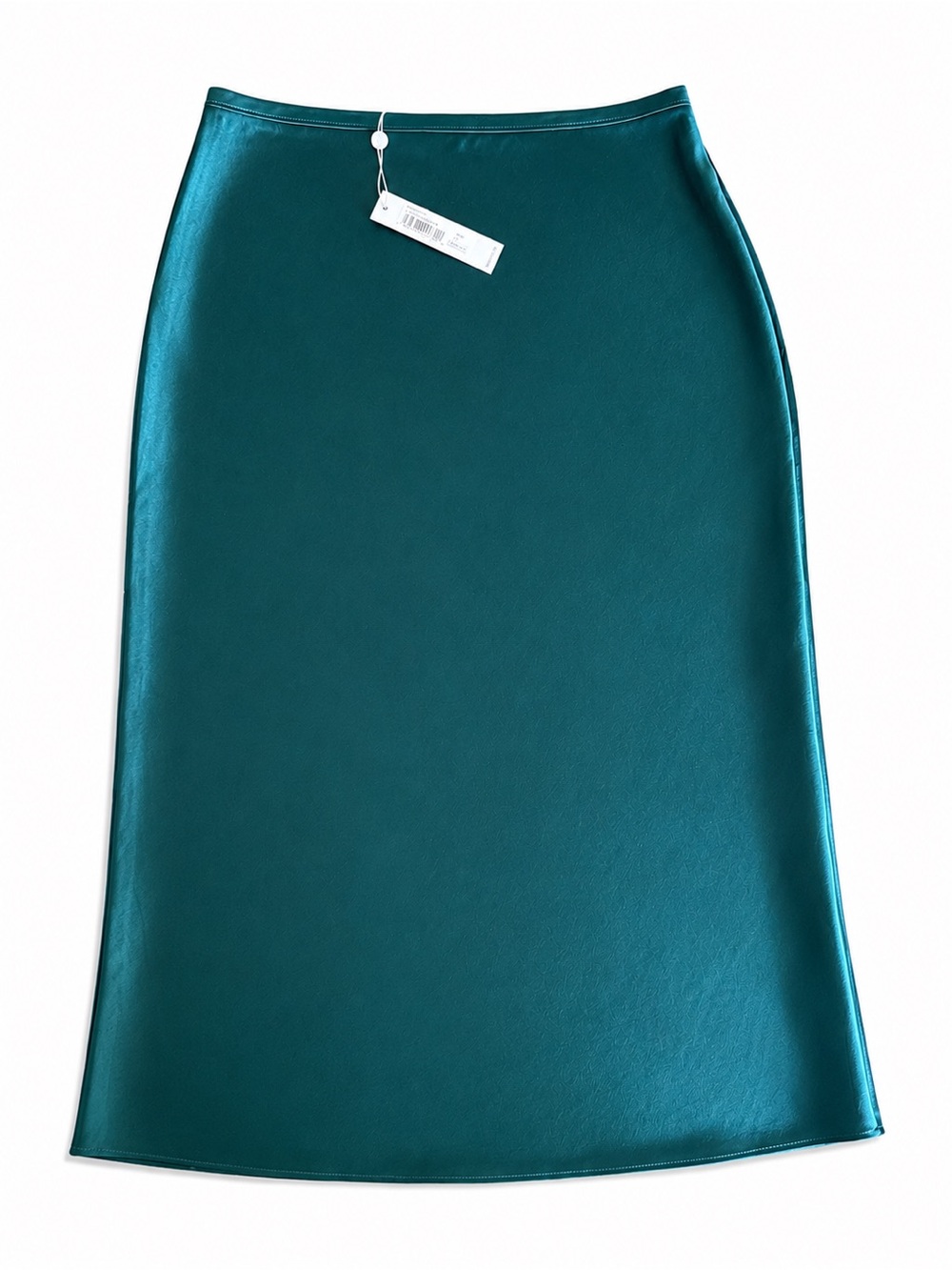 Trina Turk Teal Satin Skirt Sz 6 NWT